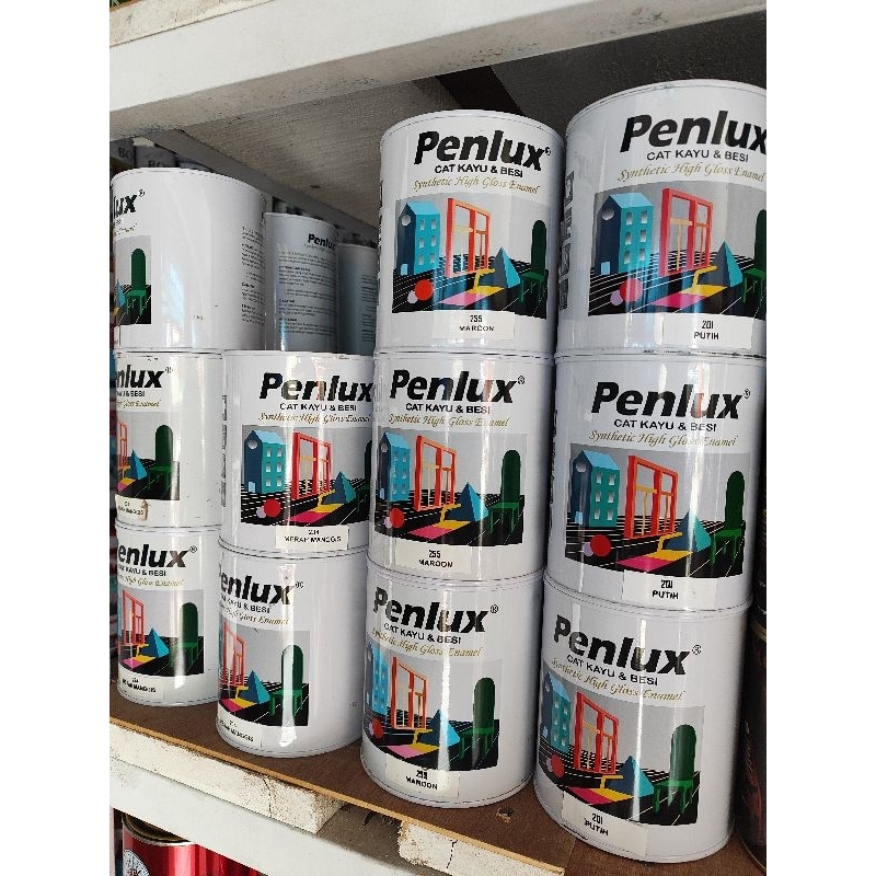 PENLUX Cat Besi & Kayu 1 KG (Lengkap Semua Warna)