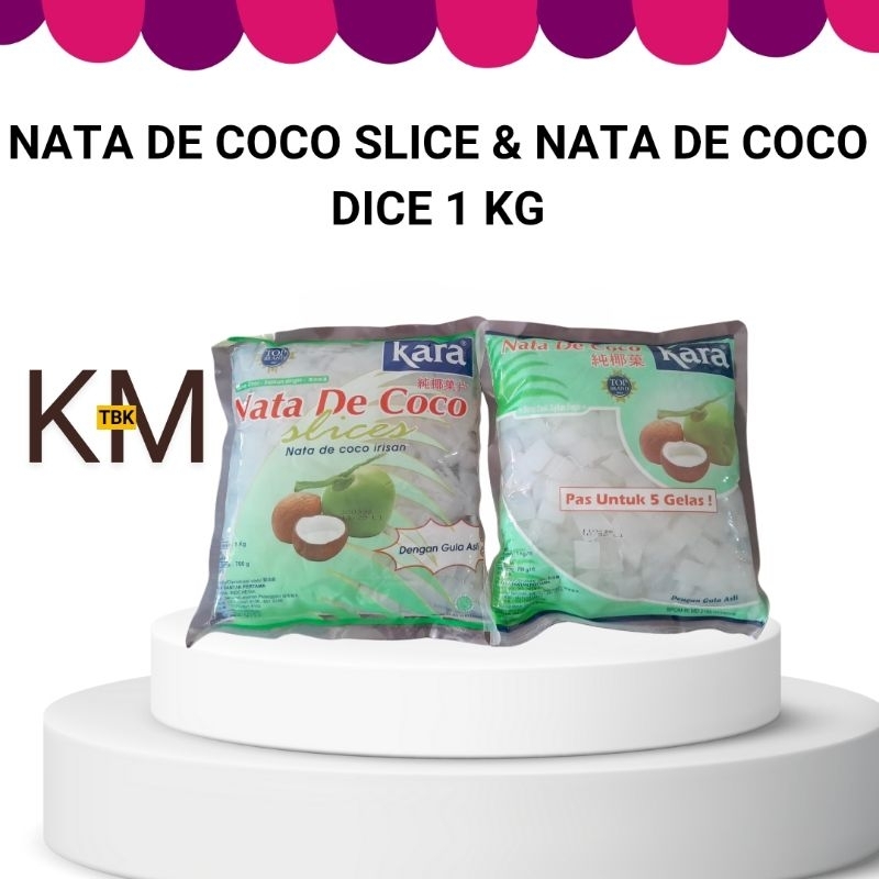 

Nata De Coco Kara 1kg Dadu/Slice