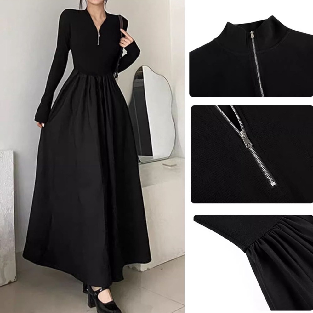 22 Menarik korean style vintage maxi dressdress muslim New Collection Fashion Long Dress trebaru 224