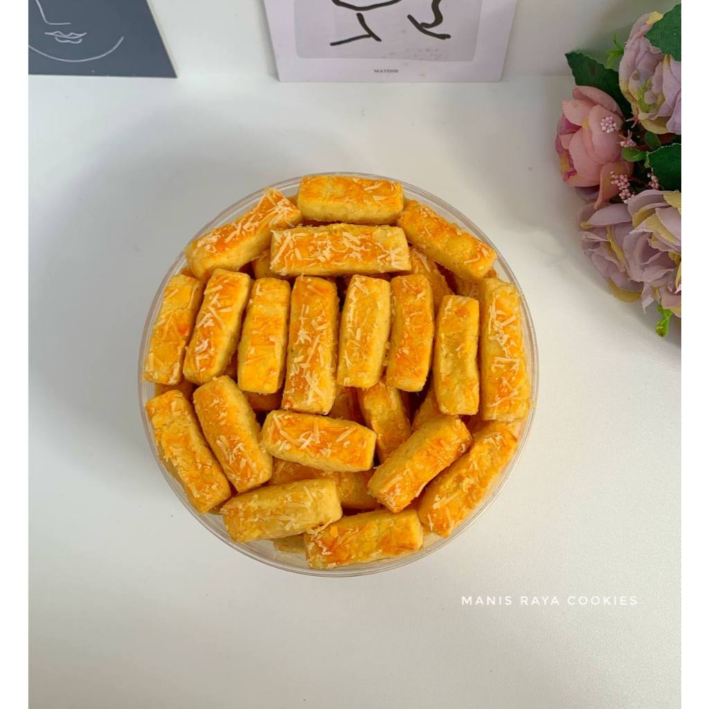 

Kue Kastangel Keju Renyah Gurih - Kue Kering Kastangel Toples 500gr Manis Raya Cookies