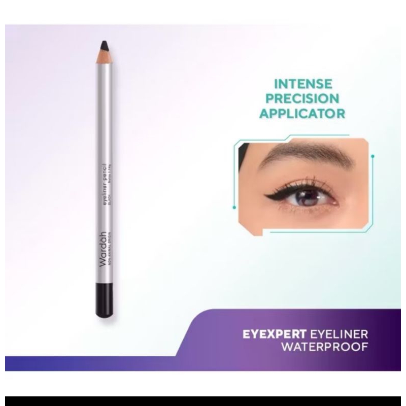 Wardah Eyeliner Pencil Hitam || Wardah Eyeliner Waterproof | A2Cosmetics