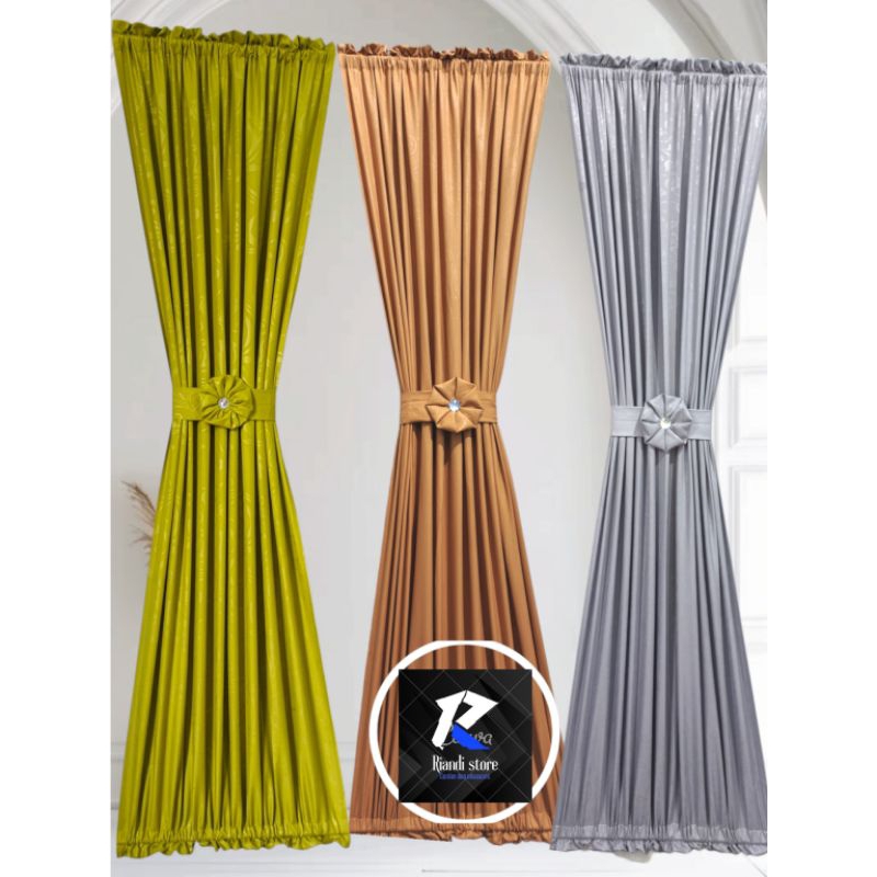 gorden kupu ikat pita jendela minimalis