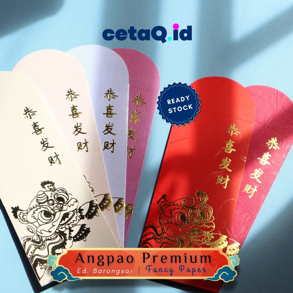 

Cetaq.id Angpao Imlek Premium Panjang BARONGSAI | Amplop Sincia Hongbao READY STOCK