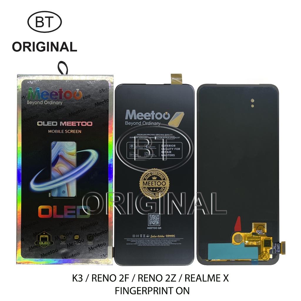 LCD OPPO K3 - RENO 2F - RENO 2Z - REALME X - FINGERPRINT ON - OLED MEETOO