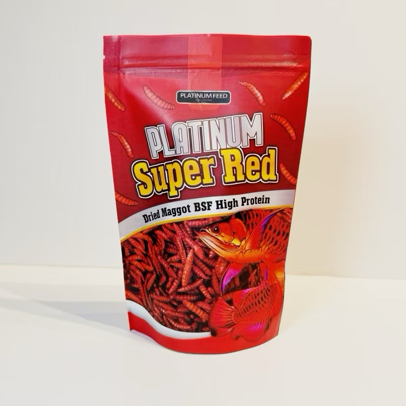 Maggot Super Red Platinum extra Carophyl Progress Arwana Arowana Super Red Chana Louhan Red Original