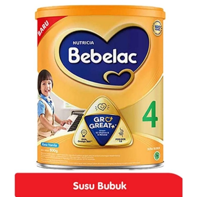 

Bebelac 4 GroGreat Susu Bubuk Pertumbuhan Vanilla 800 g