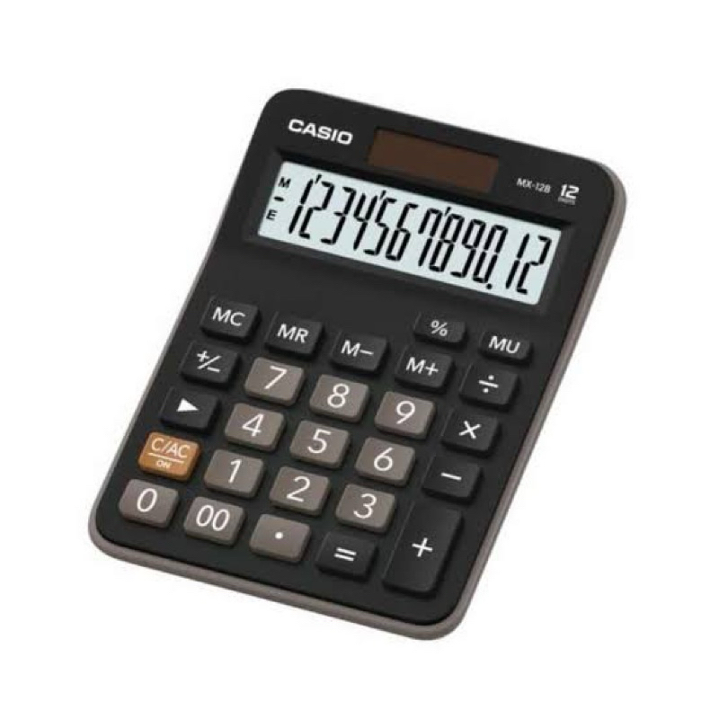 

kalkulator Casio MX-12 12digit banyak warna Hitam,Biru muda,putih,hijau,pink
