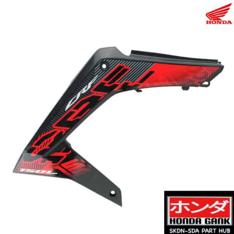 Cover Body Set Kiri Hitam Type 1 Honda CRF150L K84 ORIGINAL 17556K84610ZA