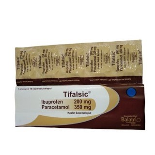 TIFALSIC PER STRIP ISI 10 TABLET IBUPROFEN & PARACETAMOL