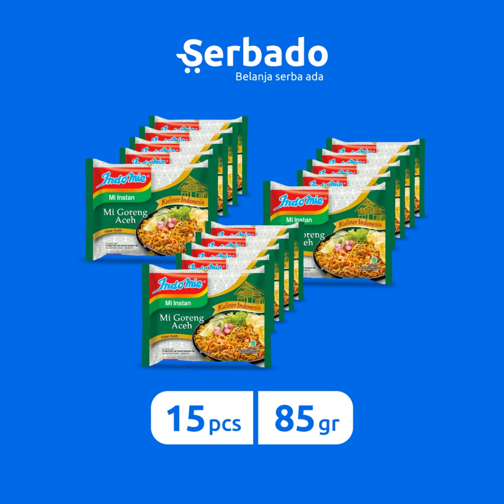 

Indomie Goreng Aceh 85gr (Isi 10 pcs)