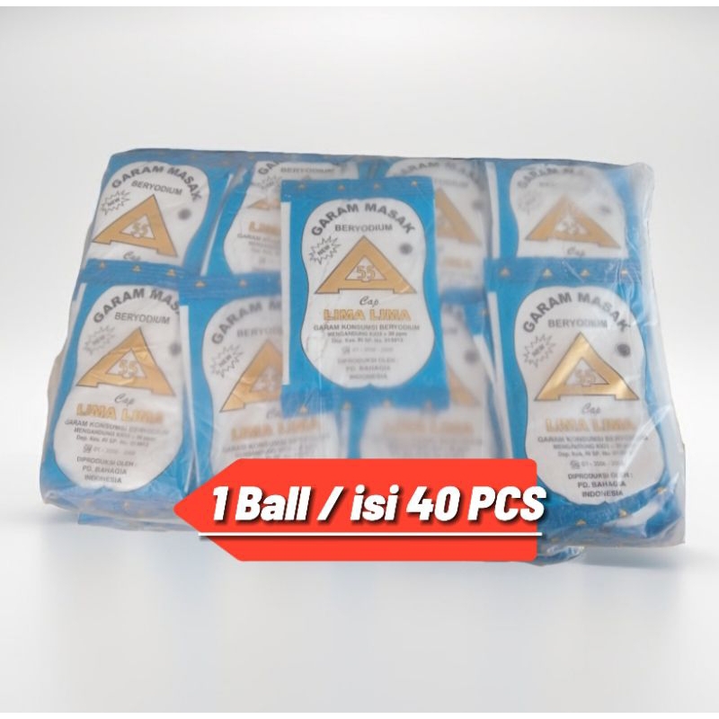 

Garam Dapur murah beryodium 1 Ball isi 40pcs