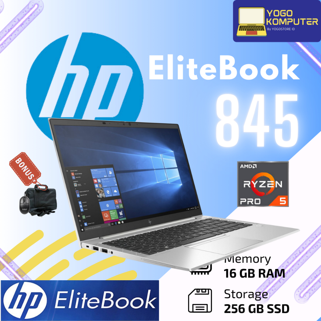 Laptop HP Elitebook 845 G7 Ryzen 5 pro Ram 16GB SSD 256GB