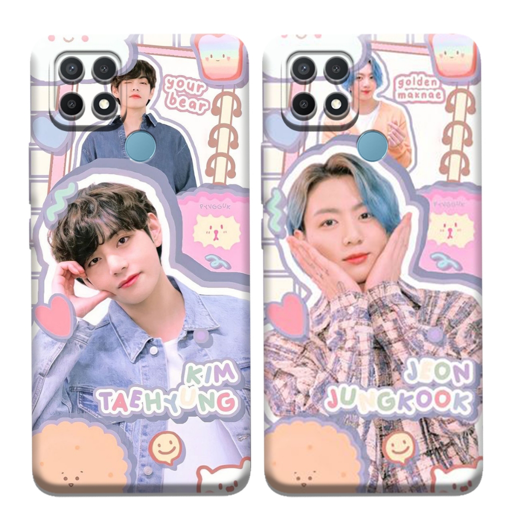 #ZC02 Oppo A15 / A15s  Terbaru Compitaibel With Motif BTS - Silikon Protec Procamera - Pelindung Hp 