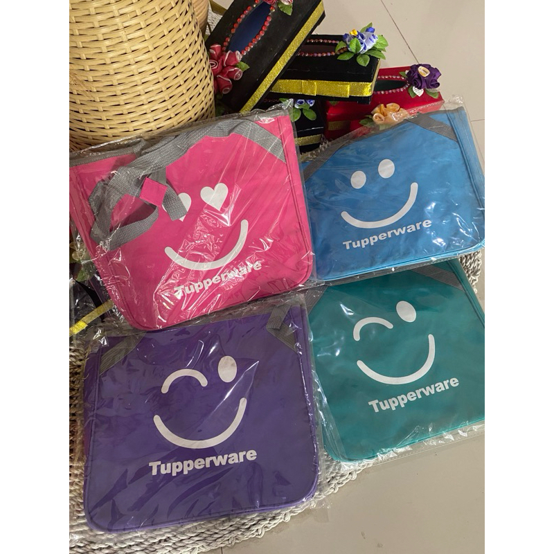 Tas smile bekal ori tupperware