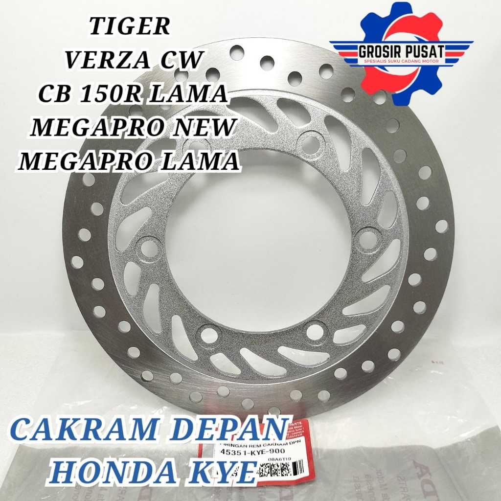 PIRING CAKRAM DEPAN MEGAPRO NEW PIRINGAN CAKRAM HONDA KYE CAKRAM DISC ORI HONDA VERZA CW TIGER