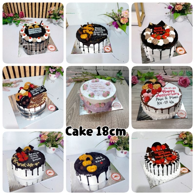 

Cake Ultah Tahun Full whipcream Size 12cm 14cm 16cm 18cm 20cm