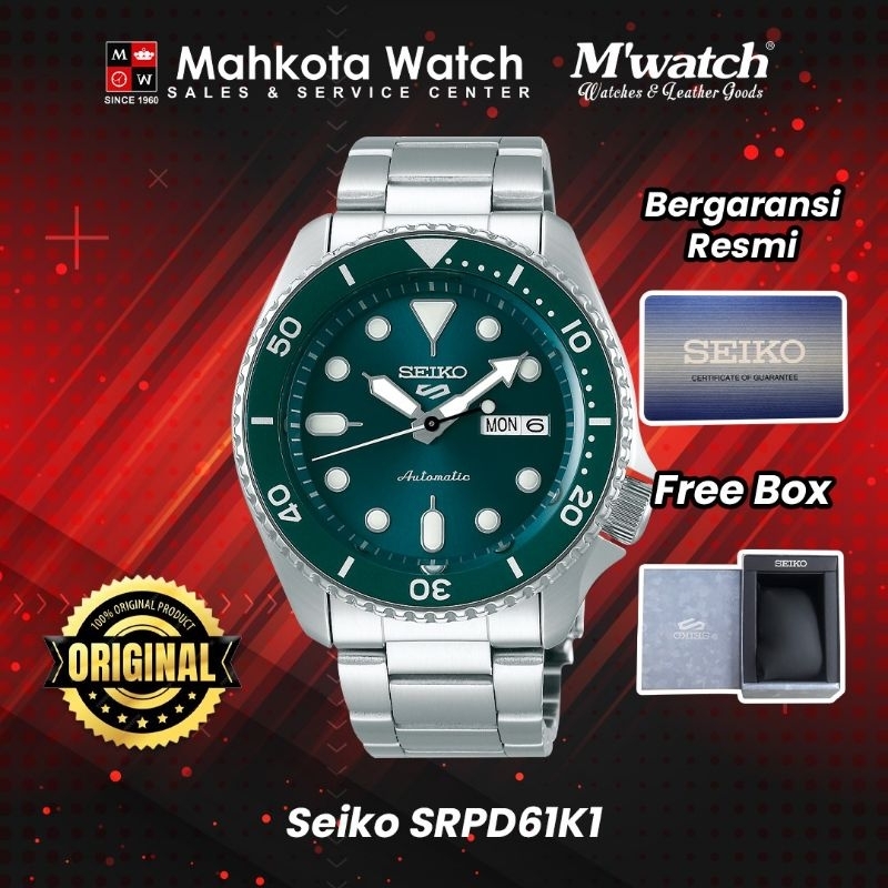 SEIKO SRPD61K1 SEIKO 5 SPORT JAM TANGAN PRIA ORIGINAL