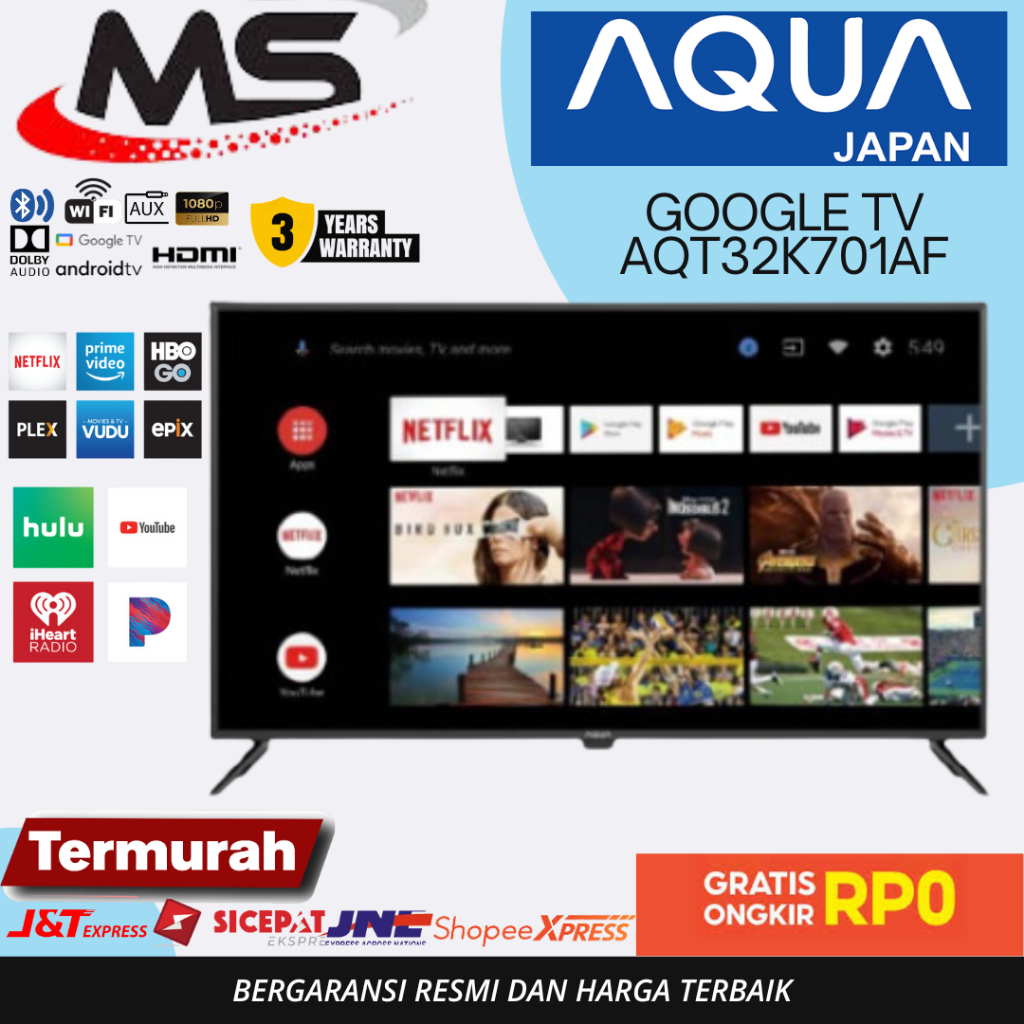 SMART TV AQUA Elektronik Smart Android TV 32 Inch AQT32K701A - Android 11