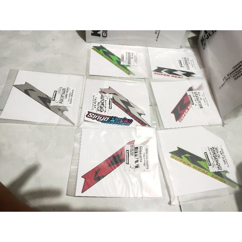 Stiker body belakang Ninja RR NEW 2012-2015 MERAH HIJAU HITAM ORENS ABU² DLL