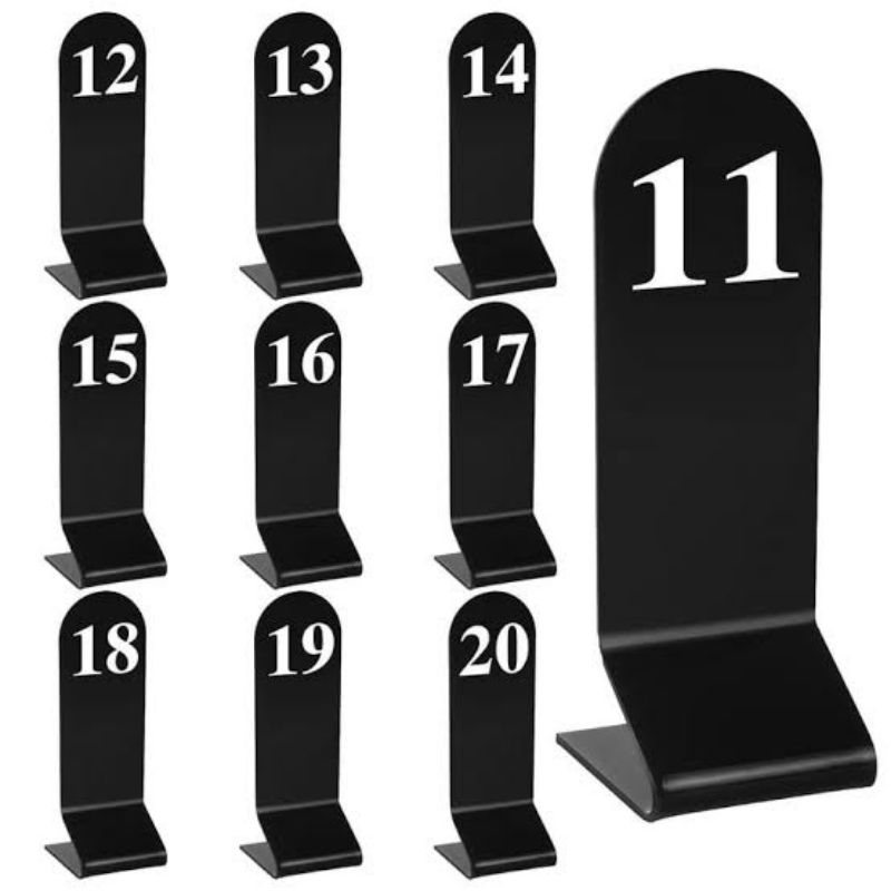 nomer cafe , nomer meja