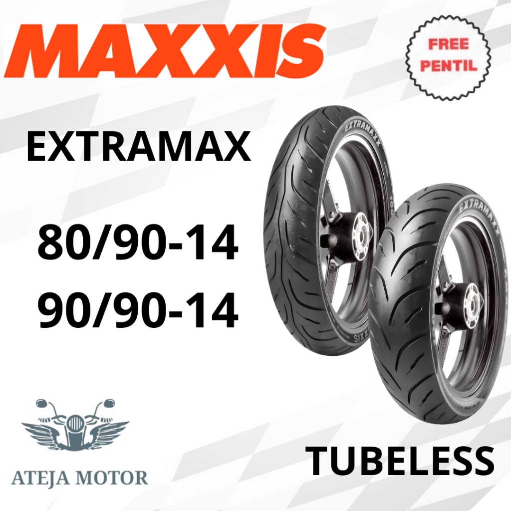 Ban Ring 14 Ban Maxxis Extramax 80/90-14 90/90-14 Ban Maxxis Ring 14 Ban Tubeless Ban Motor Ring 14