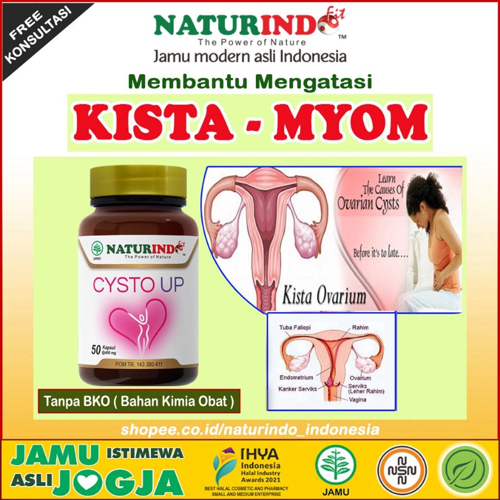 Herbal CYSTO UP Naturindo (Spesial Myom & Kista)