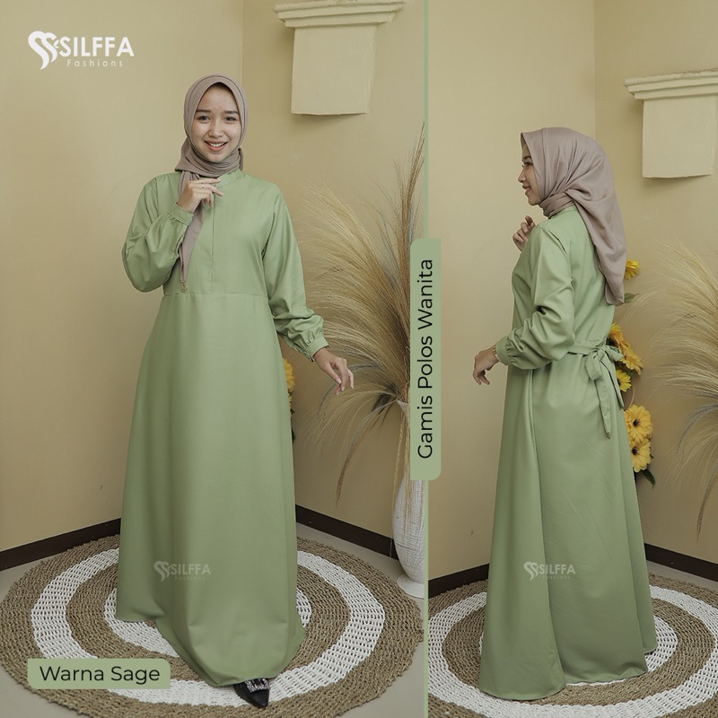 03. NEW COLLOR baju gamis dewasa katun toyobo premium,baju simple syar'i.
