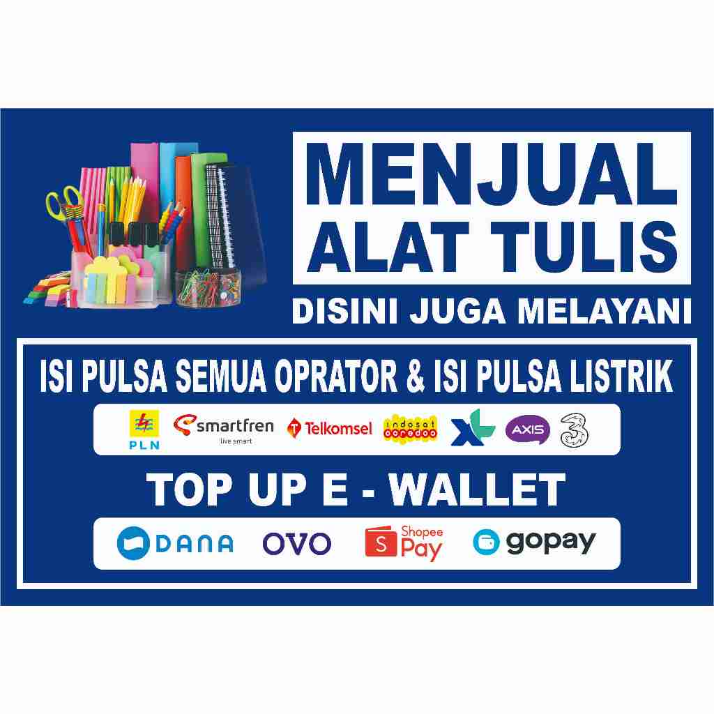 

STIKER MENJUAL ATK DAN MELAYANI TRANSAKSI ONLINE