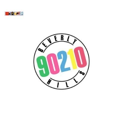 

sticker Beverly Hills 90210 logo stiker retro vintage