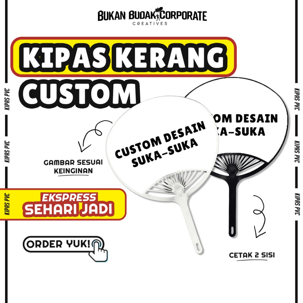 [CUSTOM] KIPAS KERANG CUSTOM | KIPAS MURAH | KIPAS CUSTOM MURAH | KIPAS CUSTOM ANIME | KIPAS CUSTOM 
