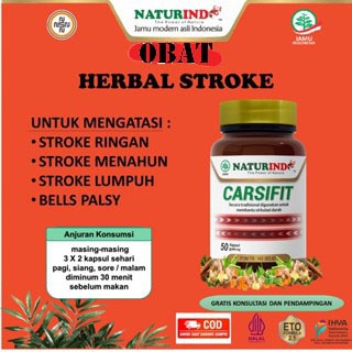 Obat stroke ringan berat mati sebelah gejala struk strok herbal carsifit
