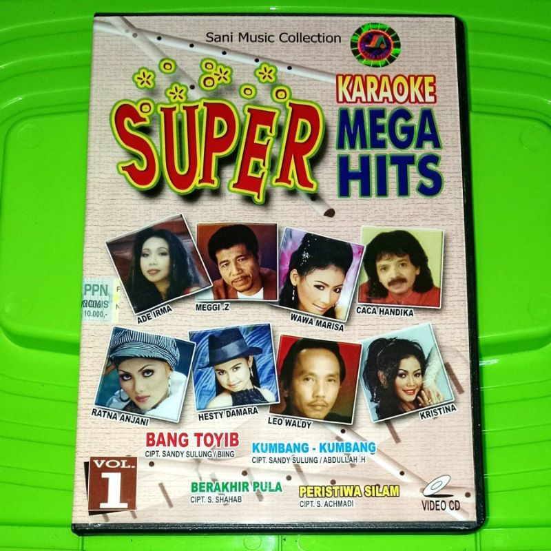 VCD SUPER KARAOKE MEGA HITS Vol. 1 Ade Irma Kristina Meggi Z Leo Waldy Ratna Anjani Hesty Damara Cac