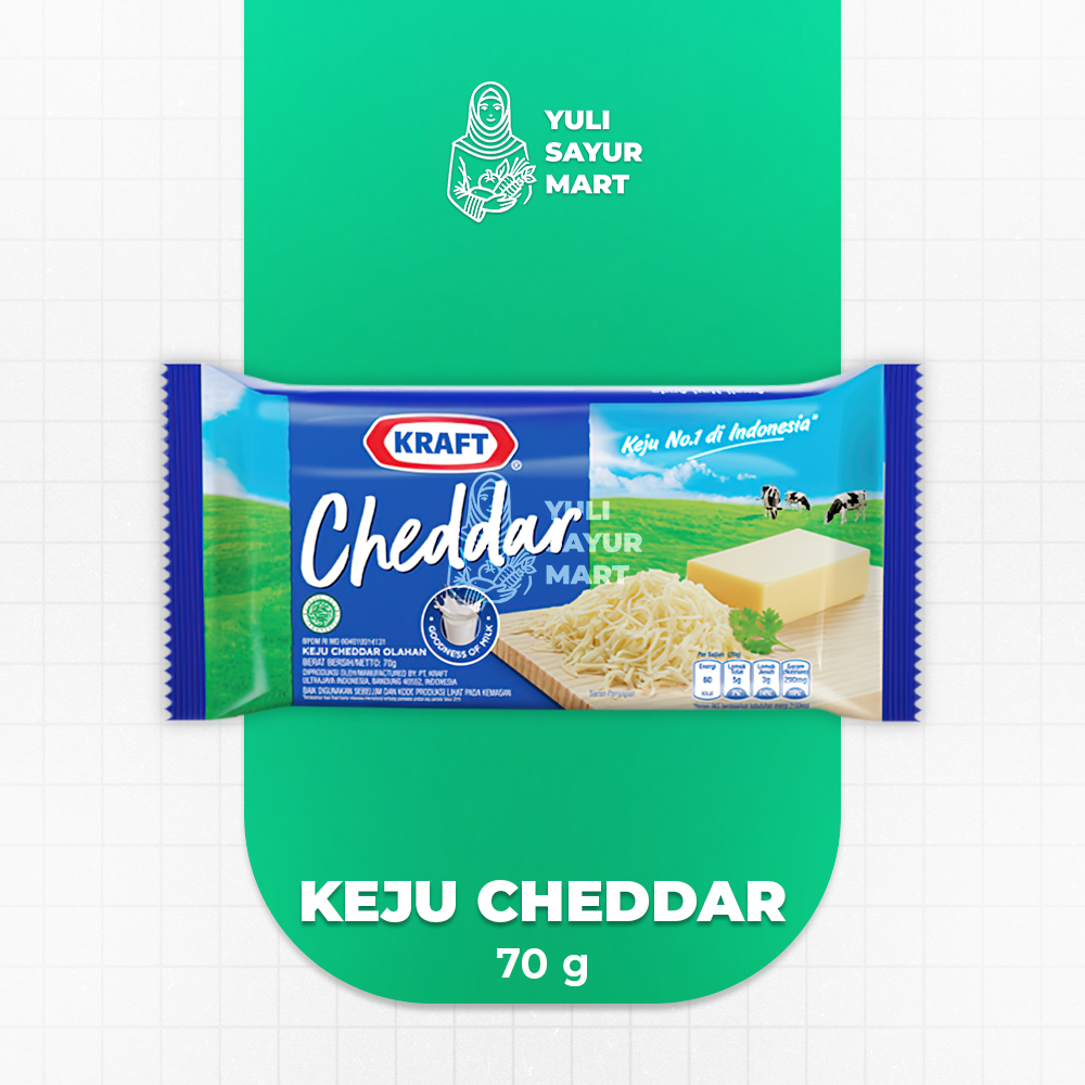 

Kraft Keju Cheddar 70g - Yuli Sayur Mart