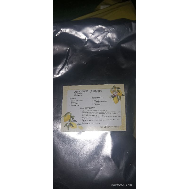 

bubuk lemonade by coklat merdeka 1000gr