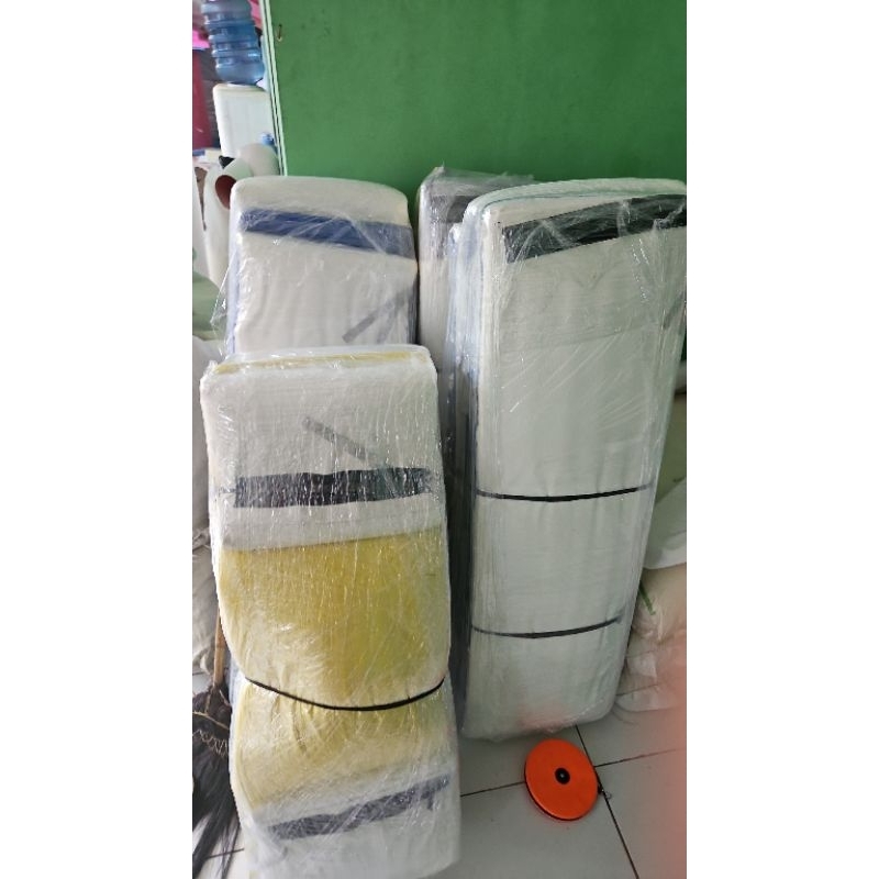 bantalan trampolin lengkap dengn matras dan per