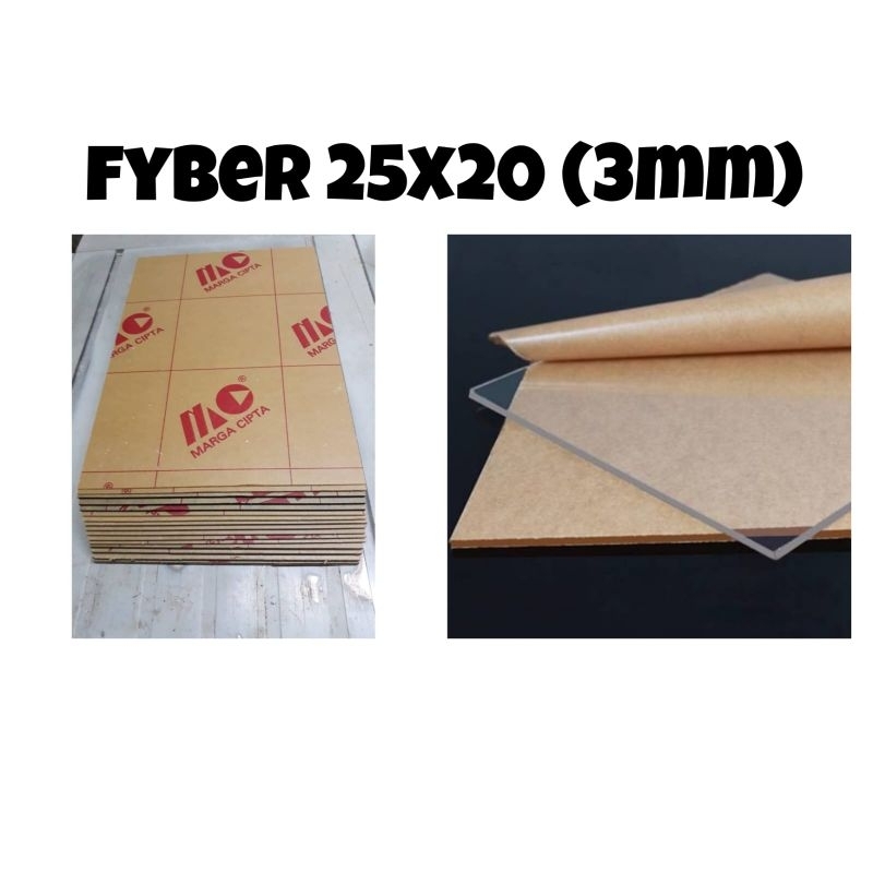 

Mika fyber bening 25cm x 20cm universal