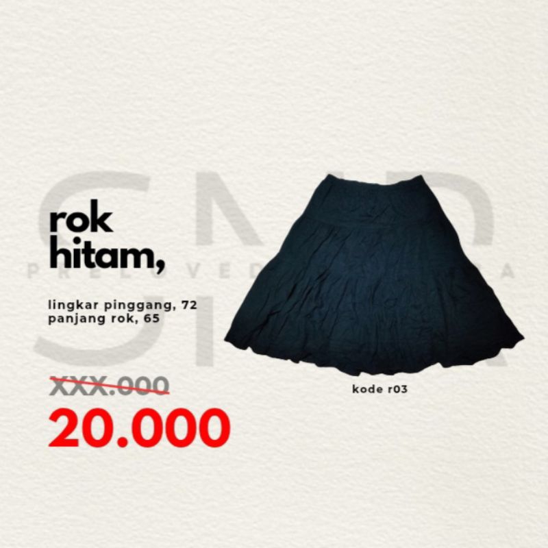 Preloved Rok Hitam