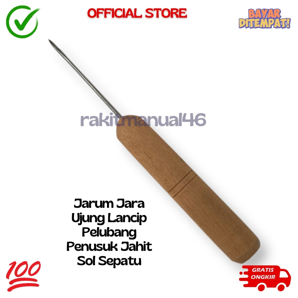 Jarum Jara Ujung Lancip Sol Sepatu Grosir A