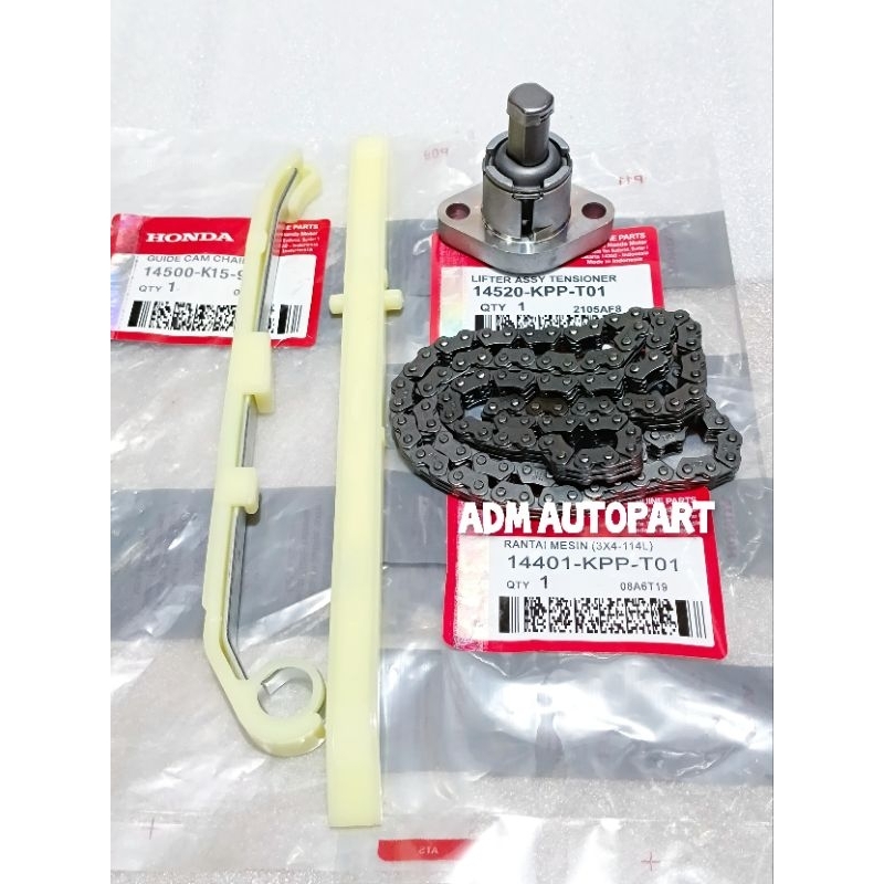 Paket 3Aitem Tensioner KPP Tonjokan Ketang KPP+Karet tensioner KPP+Rantai keteng K15 CBR150R OLD th 