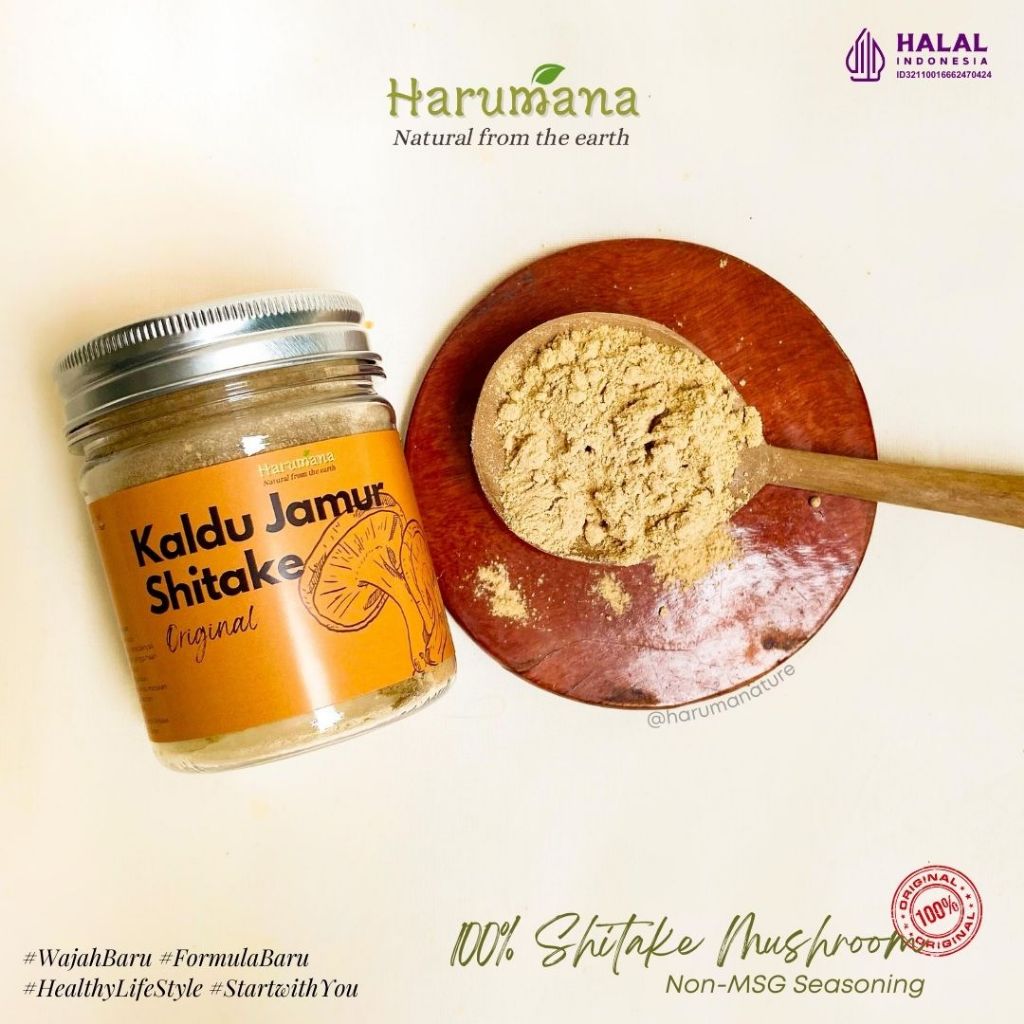 

(KEMASAN BARU) Harumana Kaldu Jamur Shitake Original 50 g