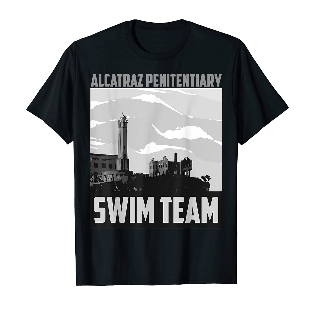Hadiah Tim Renang Penjara Alcatraz Mewah Lucu T-Shirt