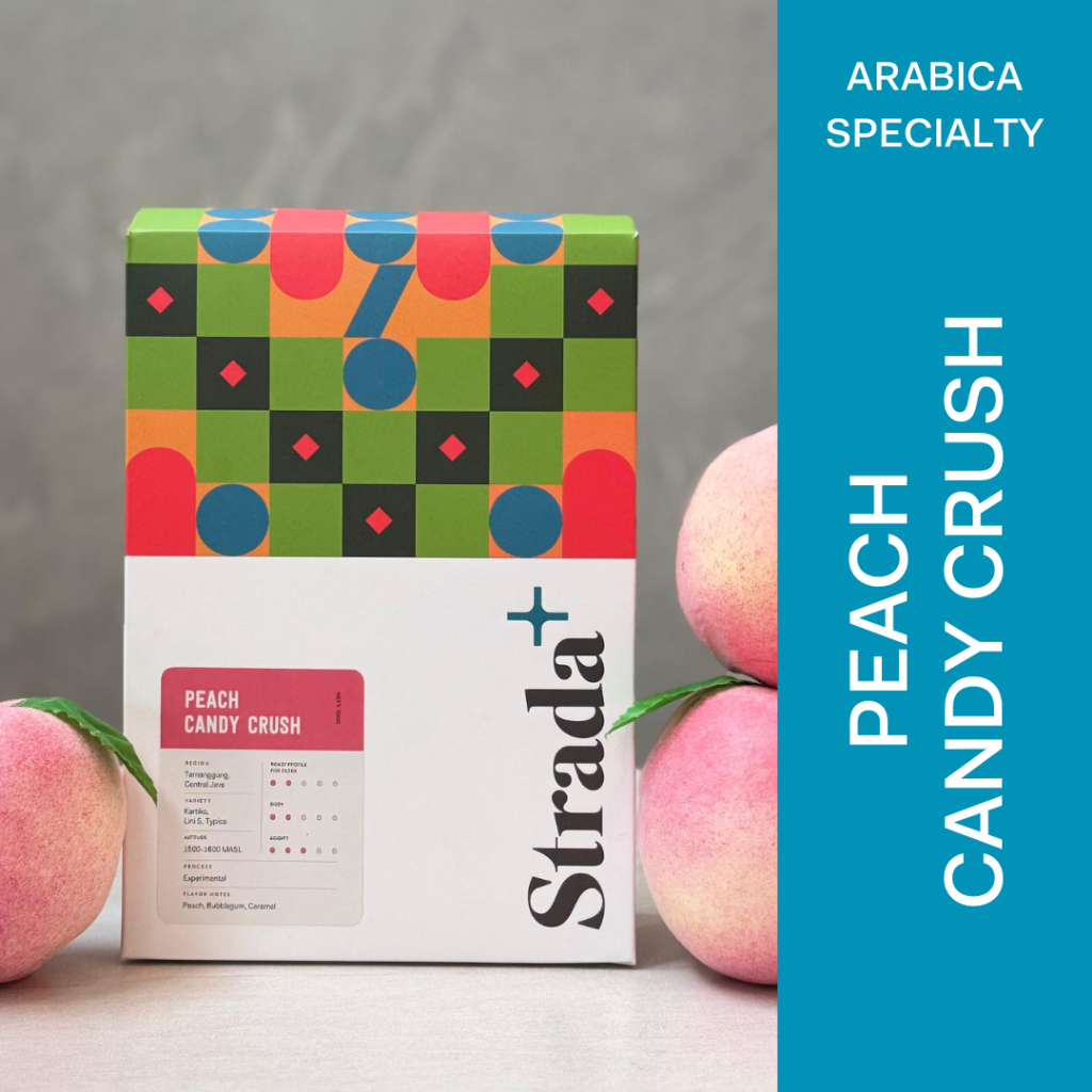

Strada Coffee Kopi Arabica Peach Candy Crush Specialty Grade