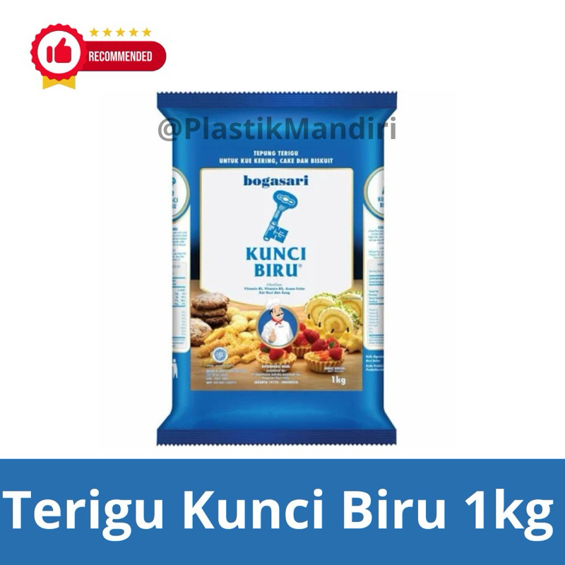 

Terigu Kunci Biru 1Kg Bogasari