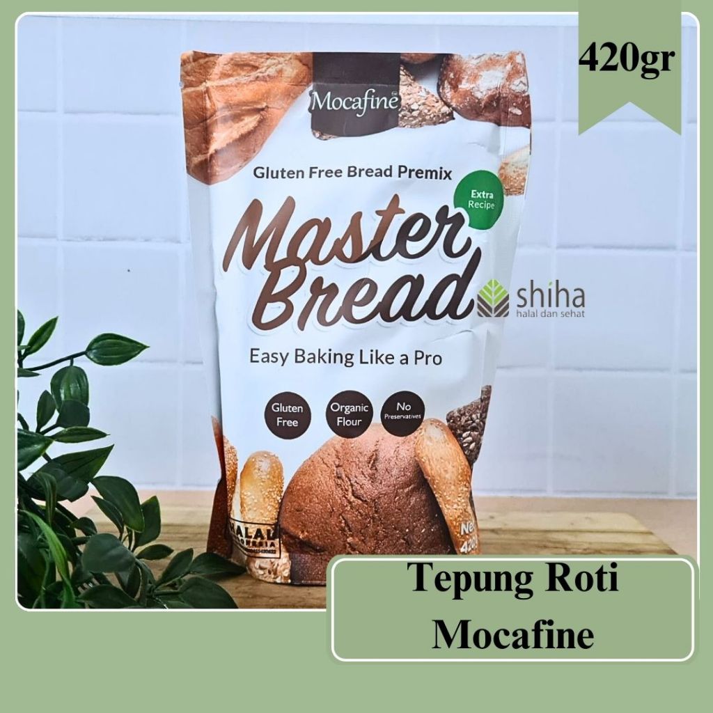 

Mocafine Master Bread Tepung Premix Roti Gluten Free 420gr warung shiha