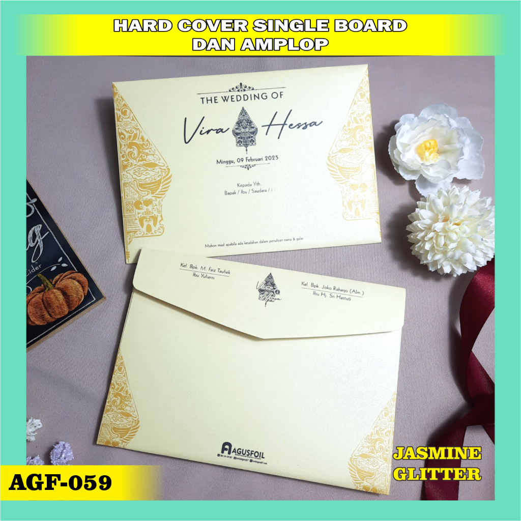 READY Undangan Pernikahan Hard Cover Mewah Tema Gunungan Jawa Unik dan Elegan