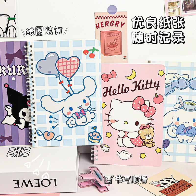 

BUKU TULIS A5 SPIRAL SANRIO CINNAMOROL HELLO KITTY NOTEBOOK SPIRAL BUKU TULIS BERGARIS SANRIO HELIOSS.CO