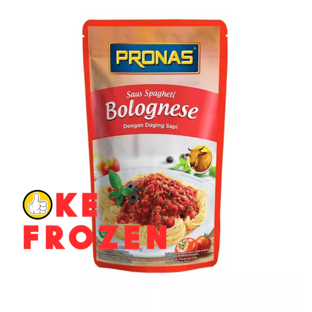 

PRONAS SAUS SPAGHETI BOLOGNAIS 350GR / SAUCE SPAGHETTI BOLOGNESE
