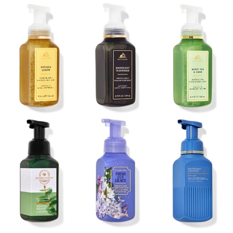 Bath & Body Works / BBW Gentle & Clean Foaming Hand Soap 259ml - Eucalyptus Spearmint / Mahogany Tea