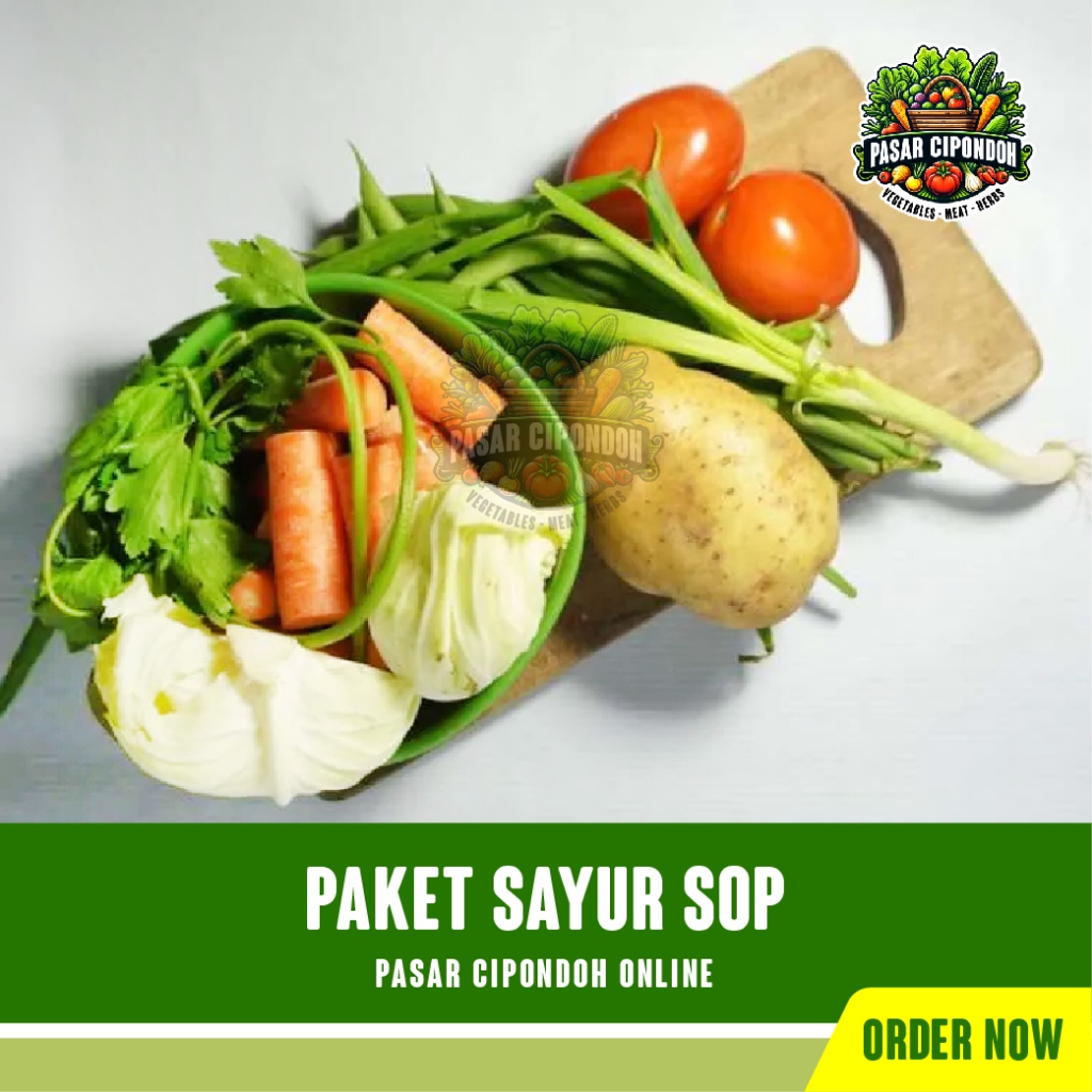 

Paket Sayur Sop 1 Bungkus Plastik / Vegetable Soup - Pasar Cipondoh Tangerang