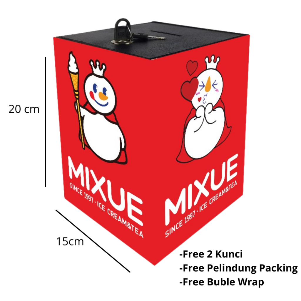 Celengan Karakter Anak Saving Box Money Kartun Dengan Kunci-Tabungan Uang Asli